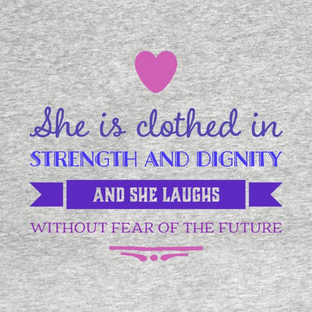 Proverbs 31 Women's Scripture Verse Quote Christian Design by BeLightDesigns